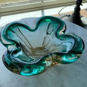 Hand blown Murano glass bowl/ashtray